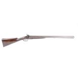 (S58) 12 bore double percussion sporting gun by P. Webley & Son, 27 ins damascus twist barrels, the