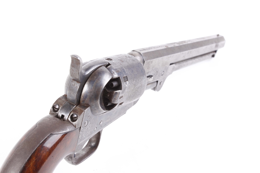 (S58) .36 M1851 Colt Navy percussion revolver c.1852, 7½ ins octagonal barrel with captive rammer, t - Image 8 of 11