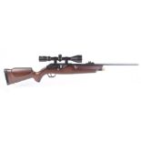 .22 Hammerli 850 Co2 bolt action air rifle, moderated barrel, 8 shot magazine, fitted scope, in orig