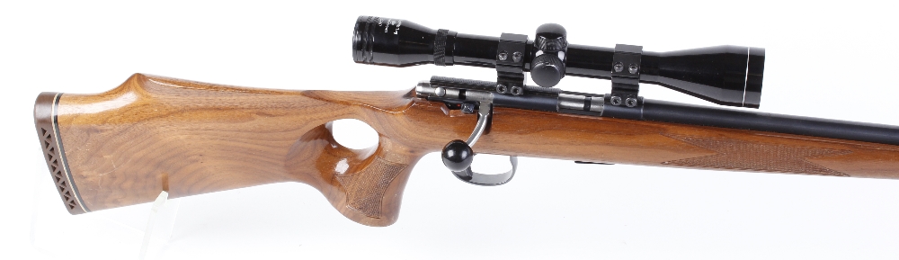 (S1) .22 Anschutz Model 1417 bolt action carbine, 14 ins screw cut barrel (Parker Hale moderator ava - Image 4 of 6
