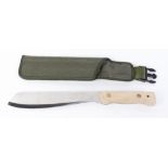 1993 Military machete with canvas sheath