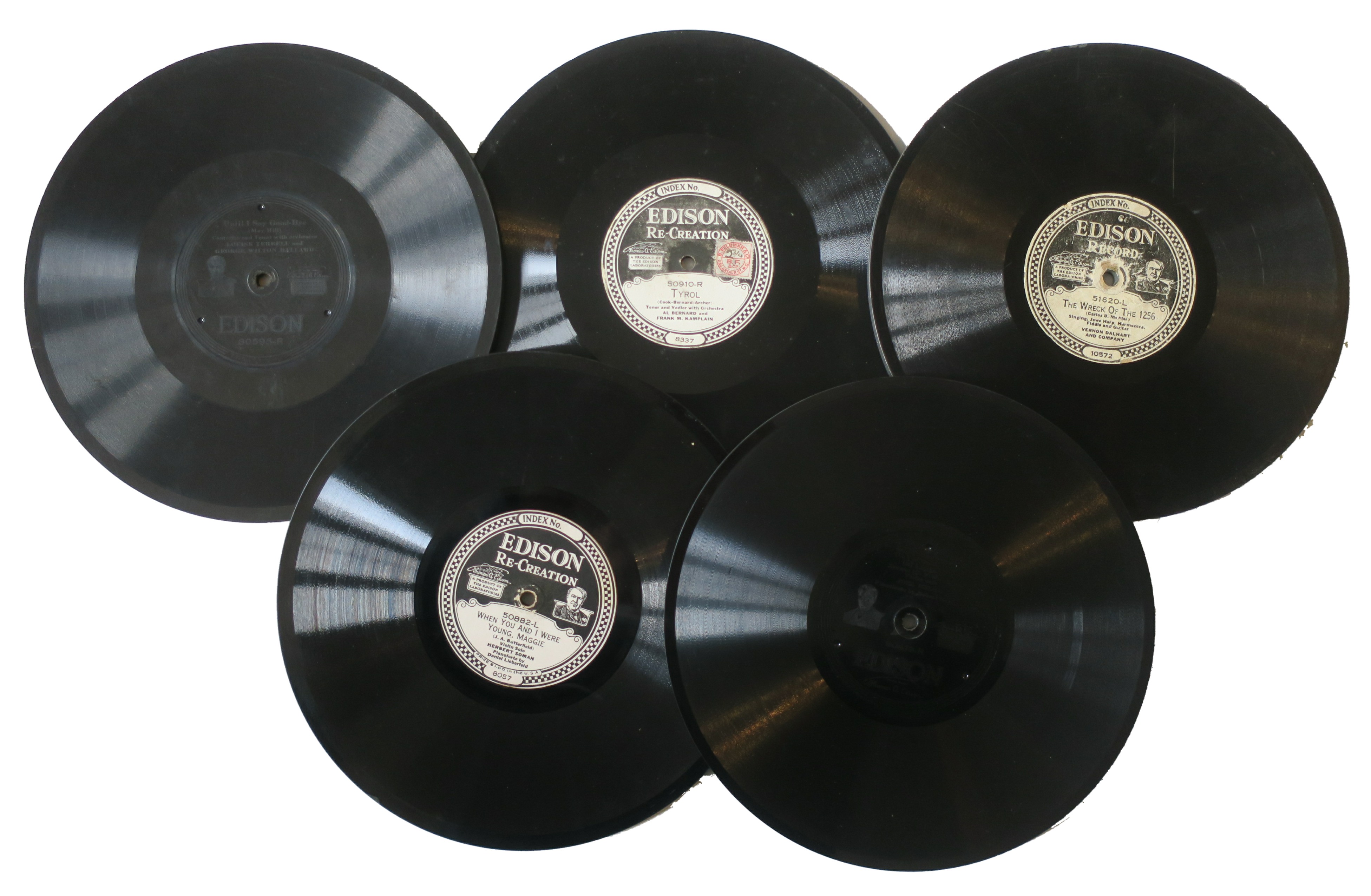 Edison Diamond Discs, Forty-one, of mixed content