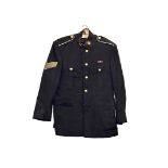 An East Surrey Regiment Dress uniform, having Corporal badge to the sleeve, comprising of jacket and