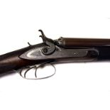 A 19th Century William Powell & Son side by side percussion cap shotgun, made in 1874, originally