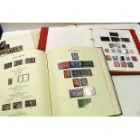 A collection of GB stamps, in ten folders and albums, together with a half crown coin book with