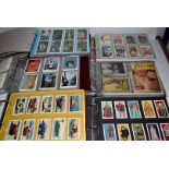 Trade Cards, A large assortment of trade card sets and part sets, various manufacturers, including