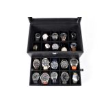 An Eaglemoss Collection of military watches, including US Army Field, Observation Aviator, Boat