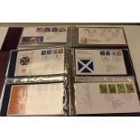 A collection of British First Day covers, in three folders and some loose
