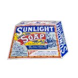 Enamelled Sunlight Soap Advertising Sign, a pictorial example Sunlight Soap £1000 Reward, 20" wide