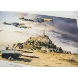 Airforce Signed Prints, Unframed examples comprising Aces on The Western Front, by Robert Taylor