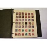 A collection of GB and world stamps, presented in 6 albums, one with penny black, TF, and other