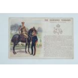 British Army coloured postcards, one album, P2/P3, including Gale & Polden History and Traditions (
