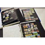 A collection of GB and world stamps, Dorothy's collection, in five folders, one for UK, the others