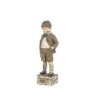 Edwardian Vinolia Soap Advertising Figure, a papier mache figure in the form of a boy with his hands
