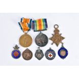 A WWI Army Cyclist Corps medal group, the Victory and War medal awarded to Corporal W. T Smith (