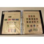 A collection of World stamps, including a Guernsey stockbook from 1944 to 2001, a folder with