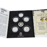 A modern London Mint The Battle Of The Atlantic WWII commemorative gold and silver coin set,