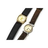 A vintage Audax 9ct gold cased mid-sized wristwatch, together with a child's or mid-sized vintage