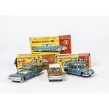 Dinky Toys 147 Cadillac 62, metallic green body, white interior, spun hubs, 146 Daimler 2.5 Litre