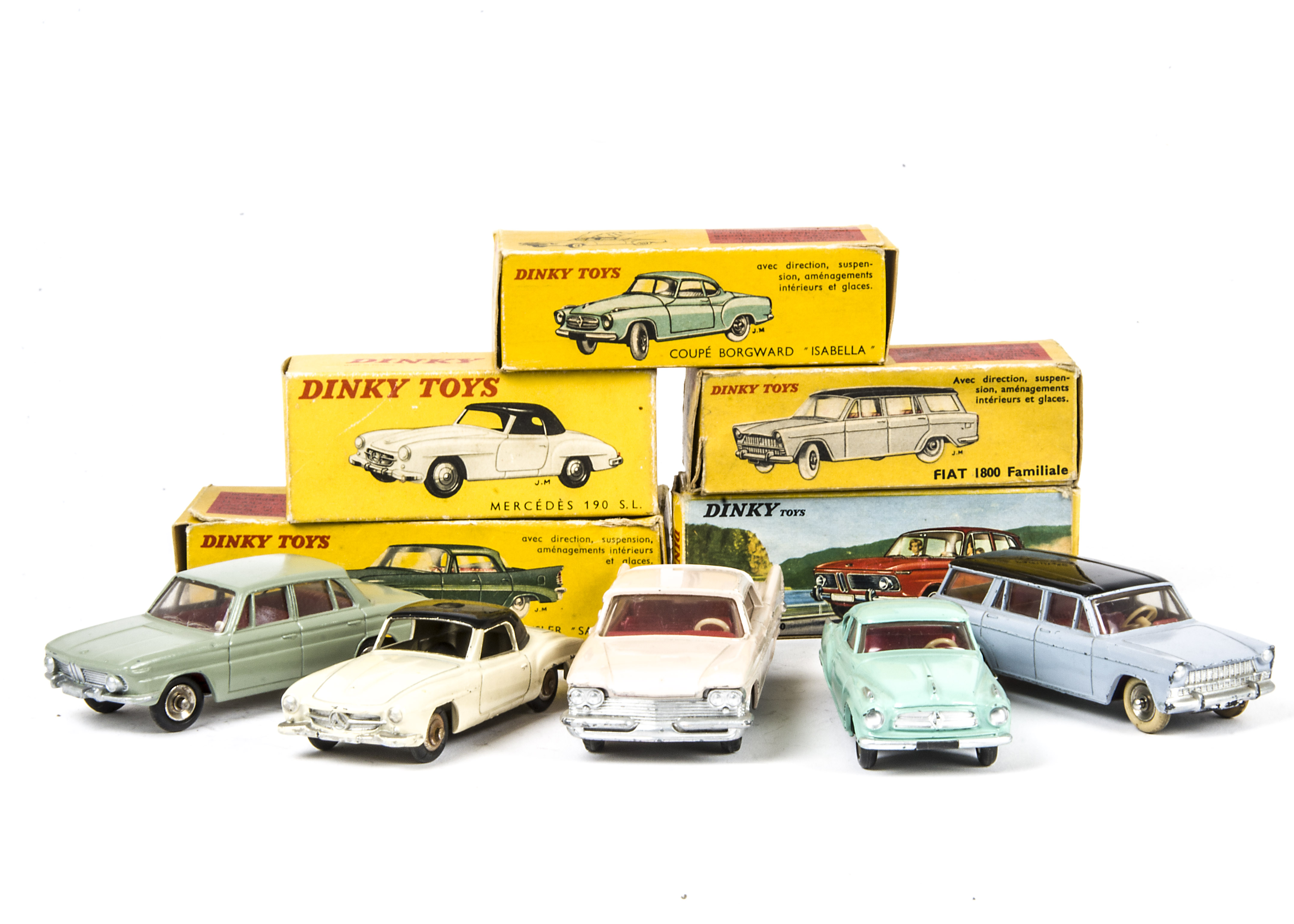 Boîte Dinky Toys Pour BMW 1500 - Reproduction En Carton épais - Occasion Vintage UK