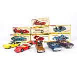 Dinky Toys Cars With Speedwheels, 217 Alfa Romeo O.S.I Scarabeo, 200 Matra 630, 218 Lotus Europa,