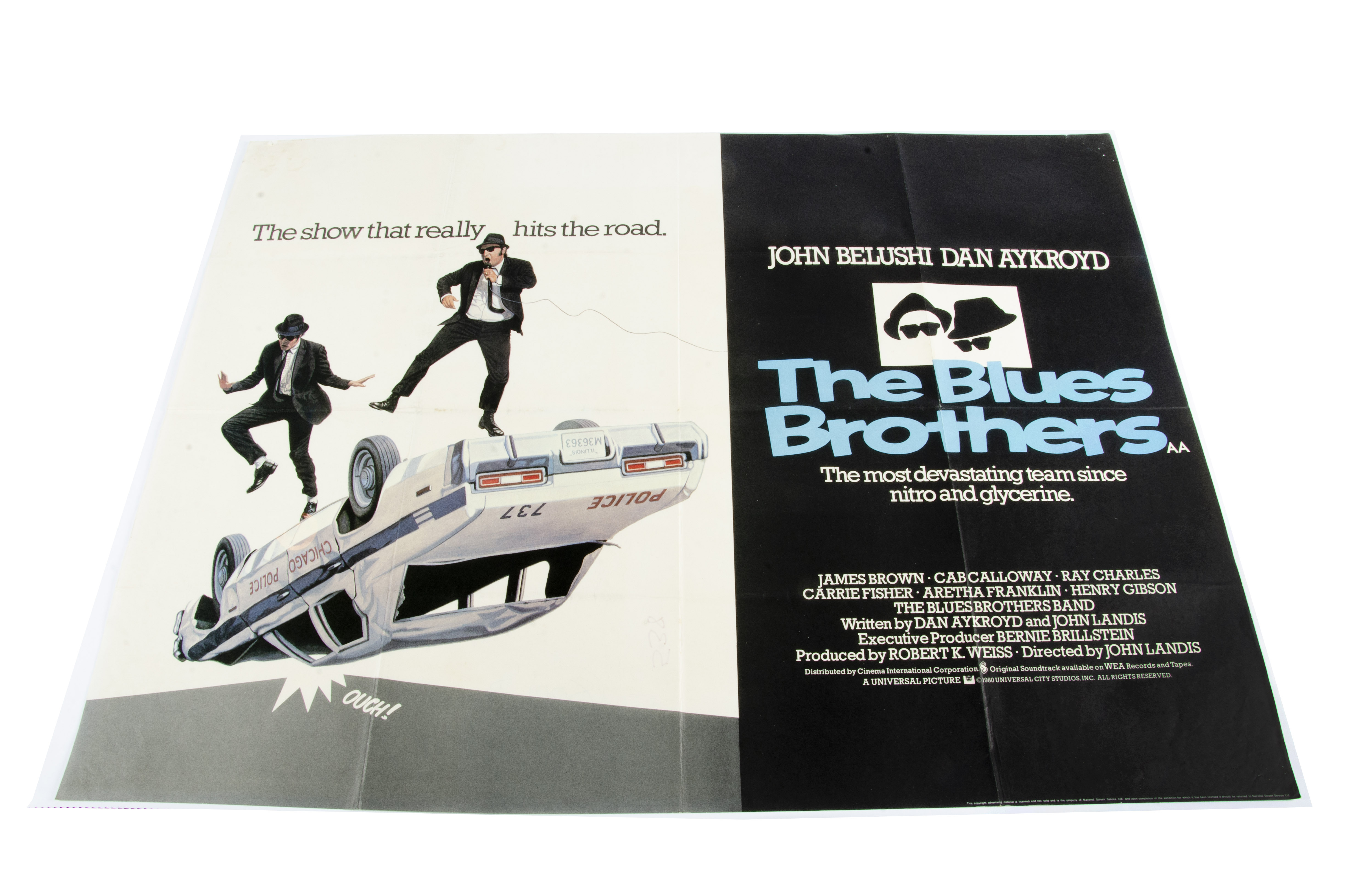 Blues Brothers UK Quad Poster, UK Quad poster for the cult comedy starring John Belushi & Dan