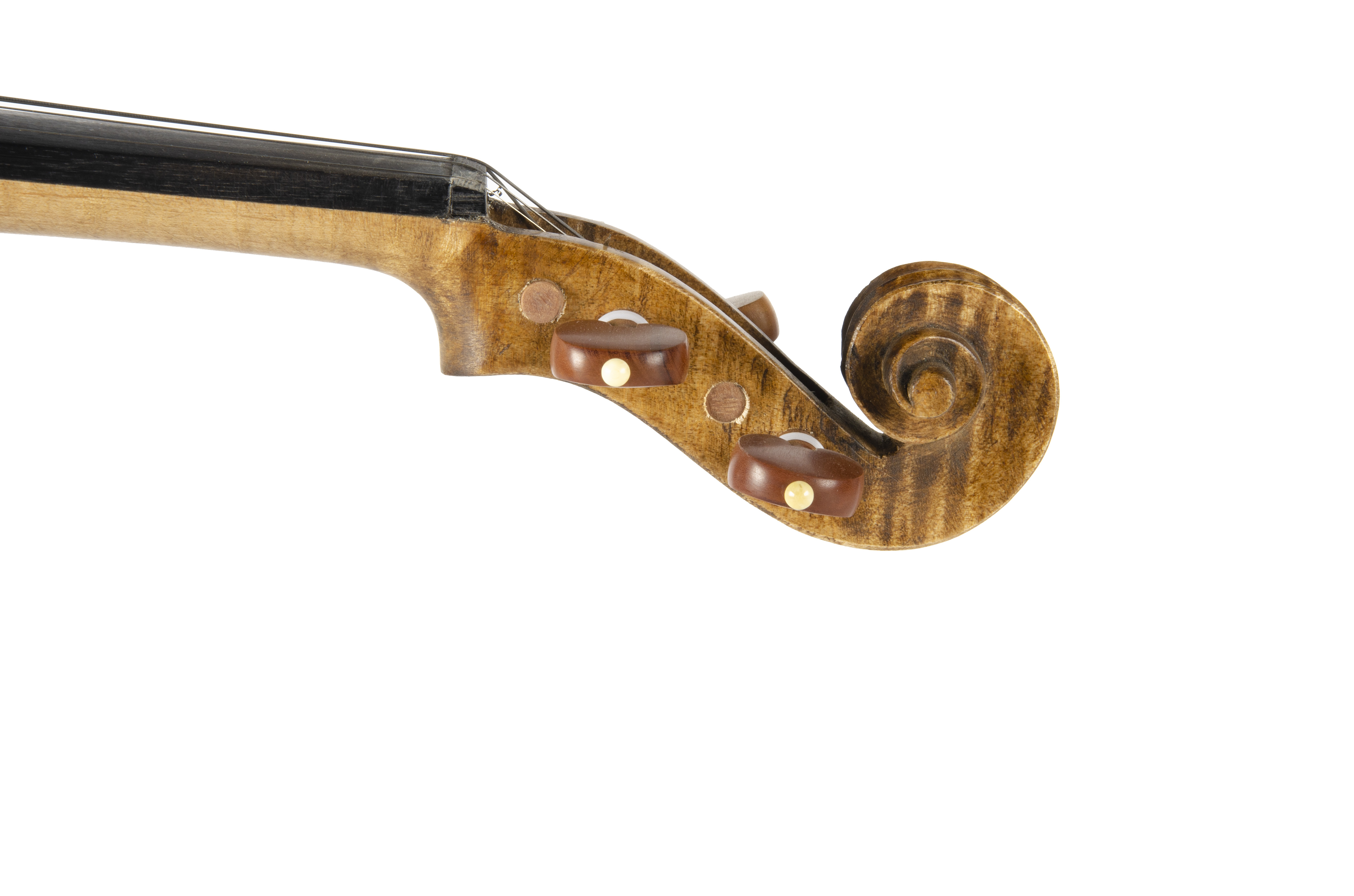 Violin, contemporary unusual-shape violin with back purfling design, no maker's name apparent, - Image 2 of 3