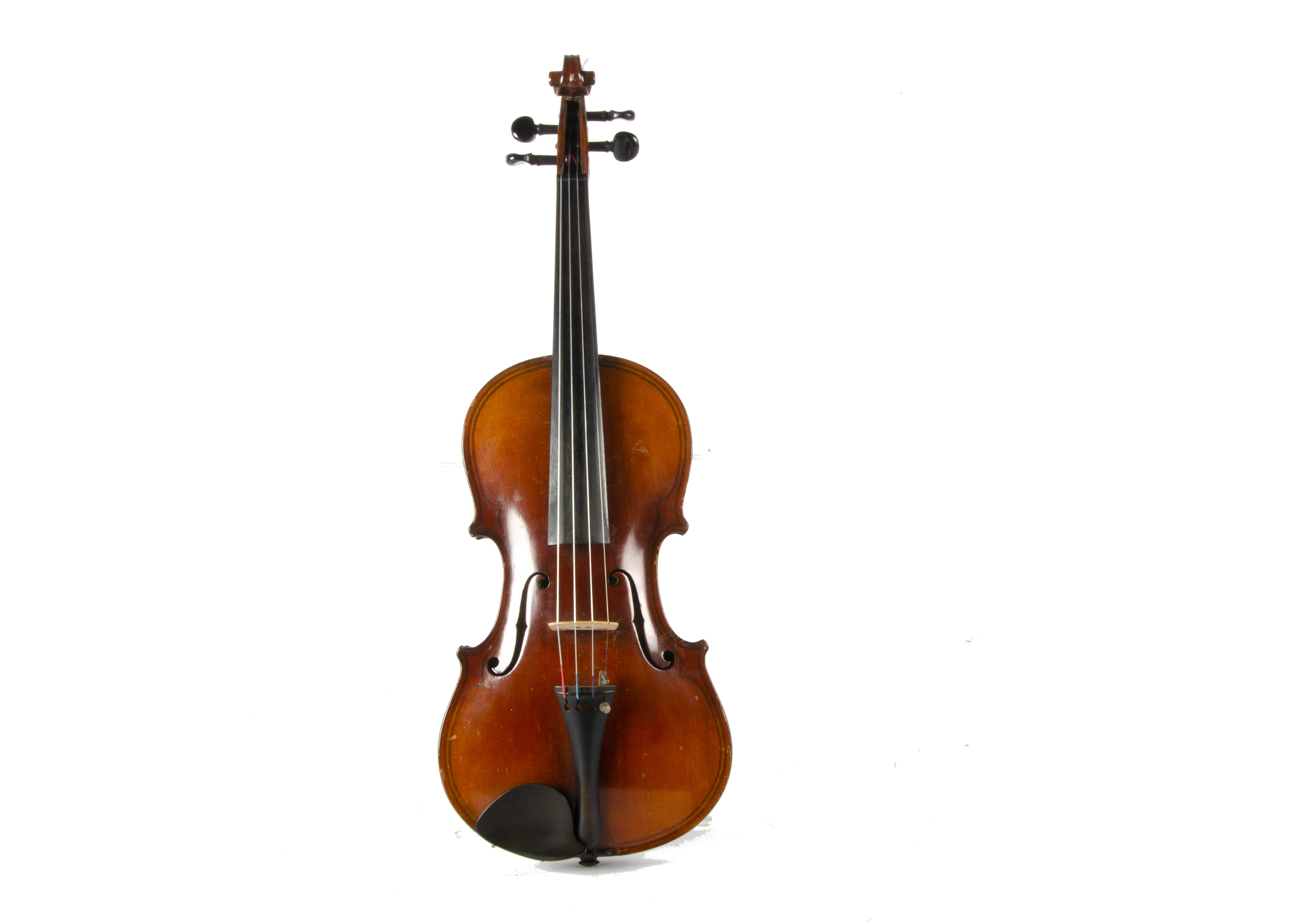 Caspa da Salo violin, early 20th century violin with decorative purfling, Caspar da Salo carved to