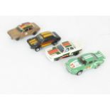 Scalextric RS 1600 Ford Escorts BMW and Porsche Slot Cars, C.052 Escort RS 1600 Westwood brown and