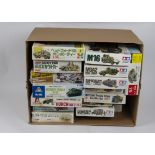 Military Kits, a boxed collection mainly WWII, comprising 1:40 scale Life Like Hobby Kits H-661: