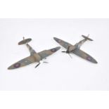 Large Scale Corgi Aviation Archive, five loose models of Spitfires, D B, PR-F, QV-H, KL B and, G-VG,