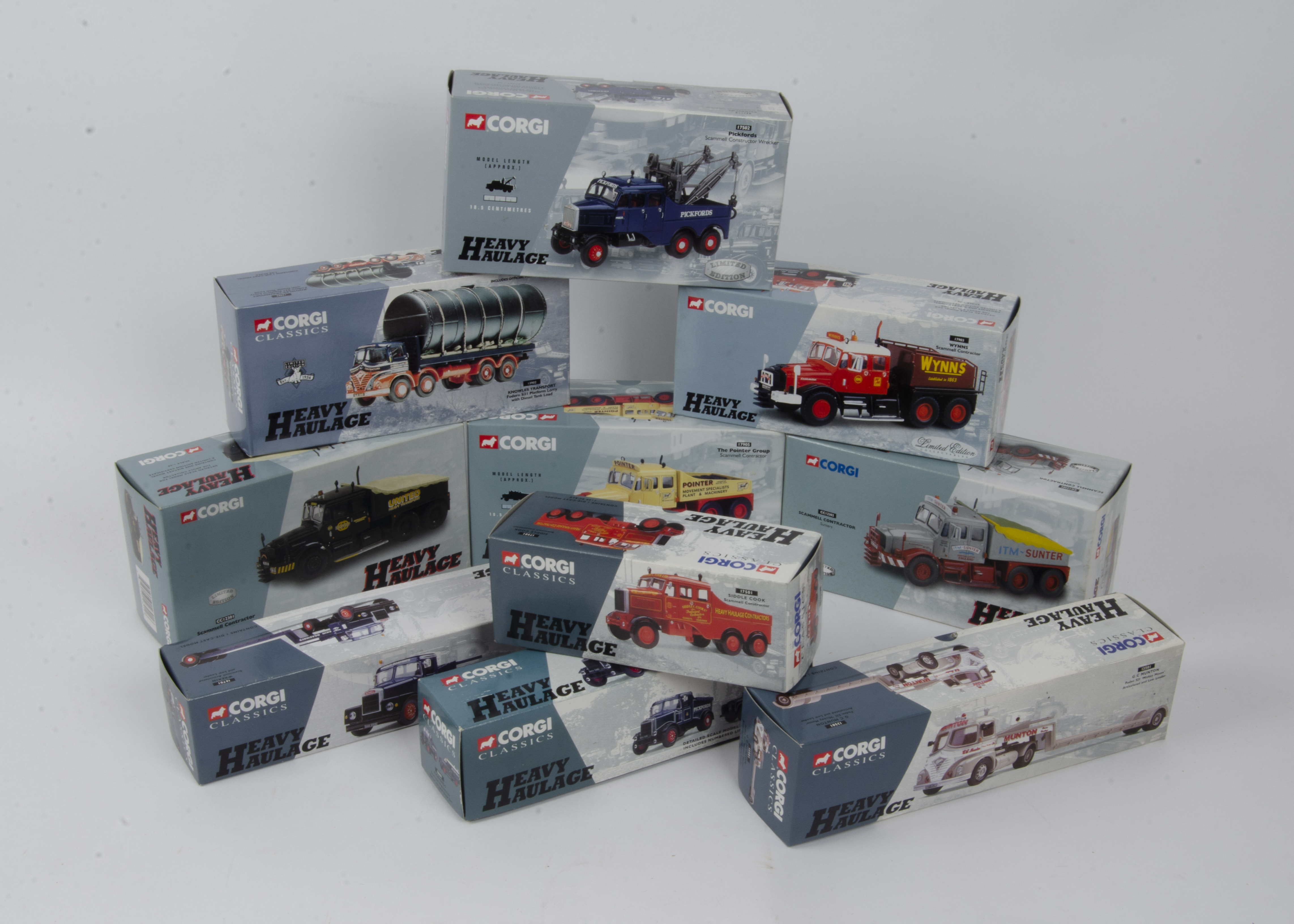 Corgi Classics Heavy Haulage, a boxed limited edition collection including Scammell Contractors