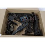 An Assortment of (Mostly) O Gauge Locomotive Bodies and Other Parts, including a Bing cast-iron (