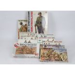 Military Personnel and Accessories Kits, a boxed collection mainly WWII, comprising 1:9 scale ESCI