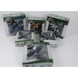 Oxford Aviation Front Line Fighters, a boxed collection of eleven models 1:72 scale comprising,