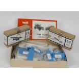 White Metal Car and Aircraft Kits, four boxed examples, a Wills Finecast 1:24 scale 1025 Austin 7 (