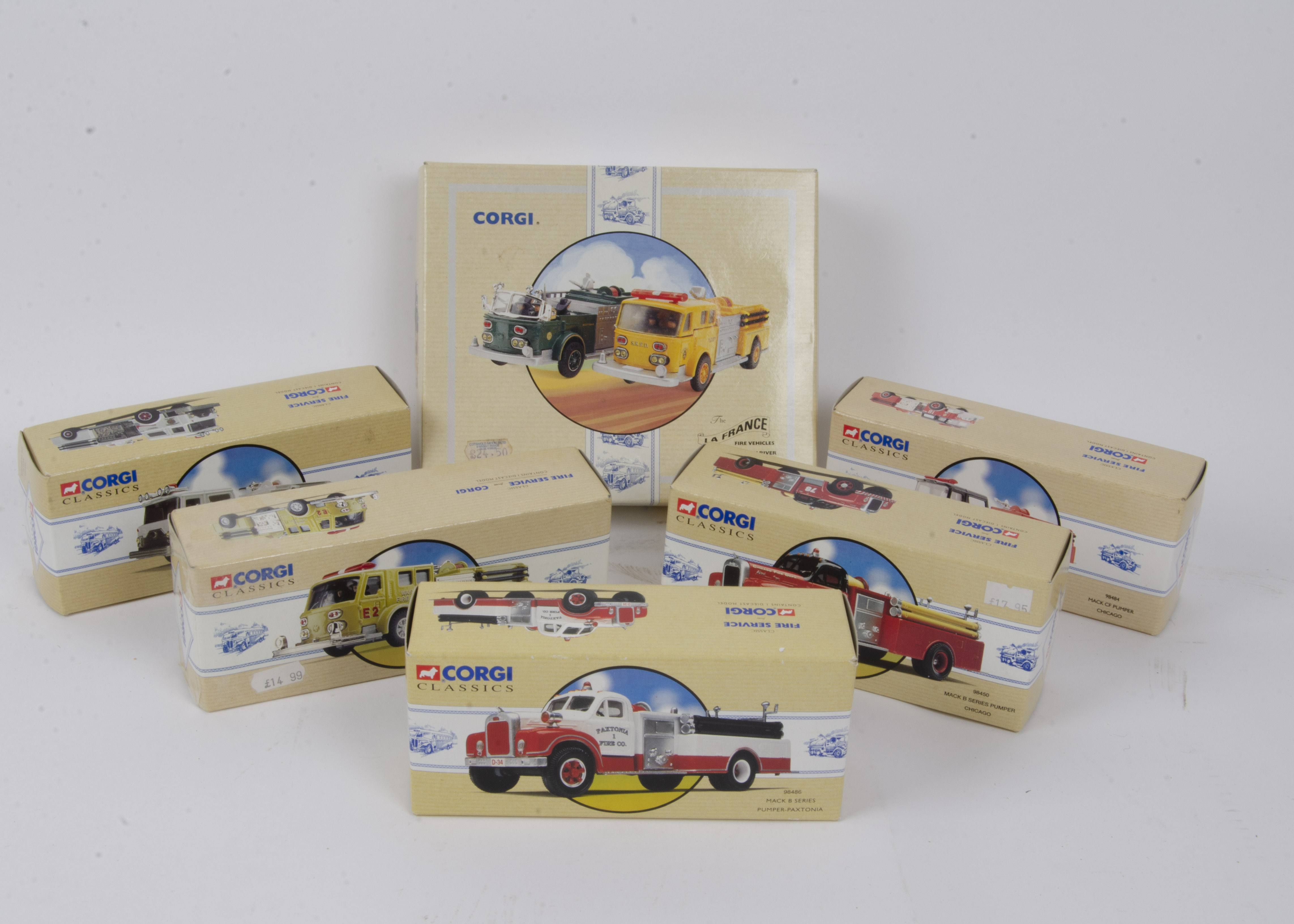 Corgi Classics American Fire Engines and Related Vehicles, a boxed Collection some limited