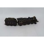 A Scratch-built O Gauge 3-rail/stud GER B12 Class 4-6-0 and Tender, with wood and card body and