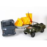 Very large collection of Action Man and Cherilea Vehicles and Dinghys, including Tanks, Flat bed