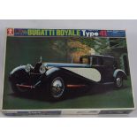 Bandai Bugatti Royale Type 41, a 1:16 scale example B037-2700, contents factory packaged with