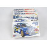 Competition Car Kits, a boxed collection including 1:24 scale Tamiya 54054:1800 Peugeot 205 Turbo 16