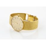 A c1990s Rolex Cellini 18ct gold gentleman's wristwatch, 31mm circular case on integrated strap,