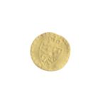 A George III period gold guinea, c1790, heavily worn, 7.4g