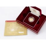 An Elizabeth II gold proof half sovereign, dated 2002, in box with certificate