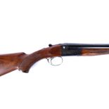 An SKB Arms Co side by side 12 bore shotgun, model 200E-12GA-2 3/4 CHAMBER, serial S5221178, A