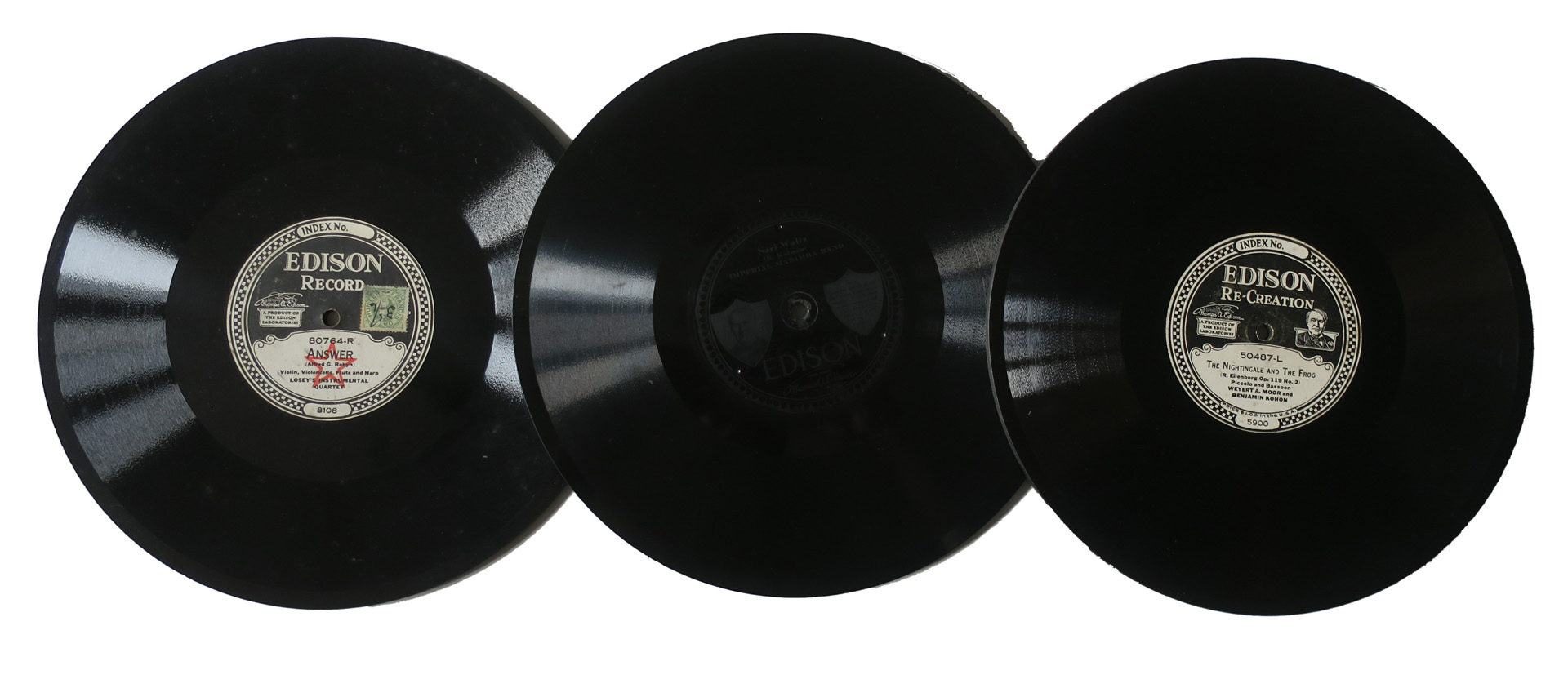 Edison Diamond Discs, thirty-seven, of mixed content