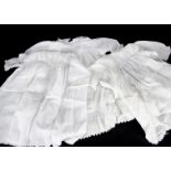 A collection of Children's cotton drawers, petticoats and a collection of white cotton lawn