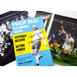 Tottenham Hotspurs, a group of signed photographs and paper ephemera, including a Philip Beal