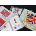 Silk Flag Issues and Benham's Silk Panel Postcards, Dominion Tobacco Miniature Flags P12/16 and E6/