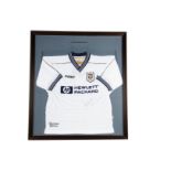 David Ginola, Tottenham Hotspur signed shirt, 97-99 season, framed and glazed